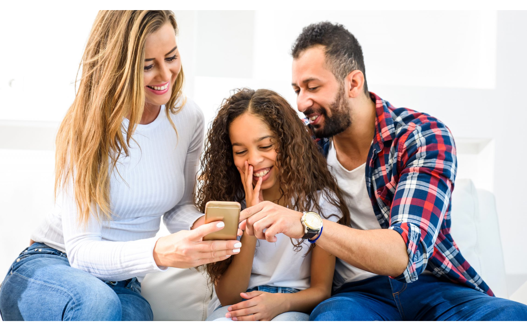 Family receiving money